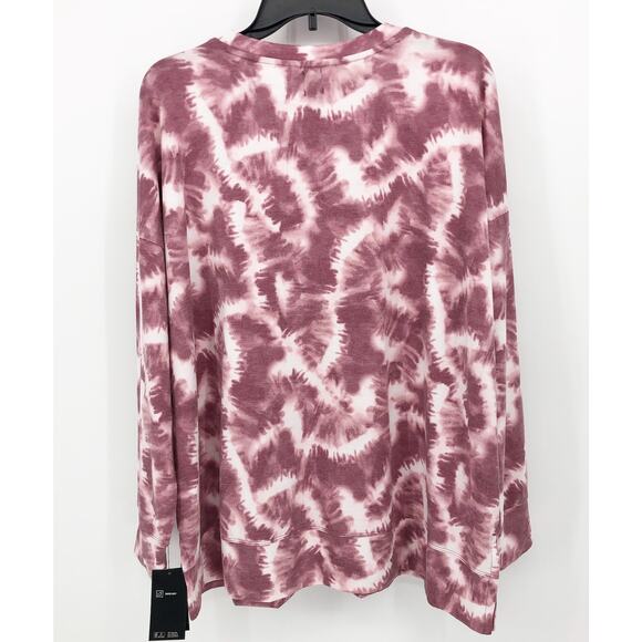 IDEOLOGY Women's Crewneck Top XL Tie Dye Purple Long Sleeve Pullover NWT - Picture 7 of 13